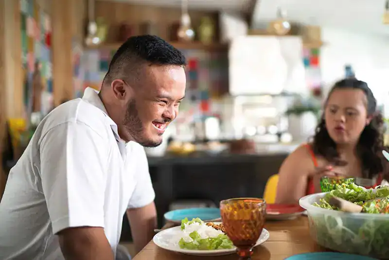 Empowering Weight Loss: A Comprehensive Guide for Individuals with Disabilities 2 Image of a disabled man and balance around nutrition to aid weight loss Northampton