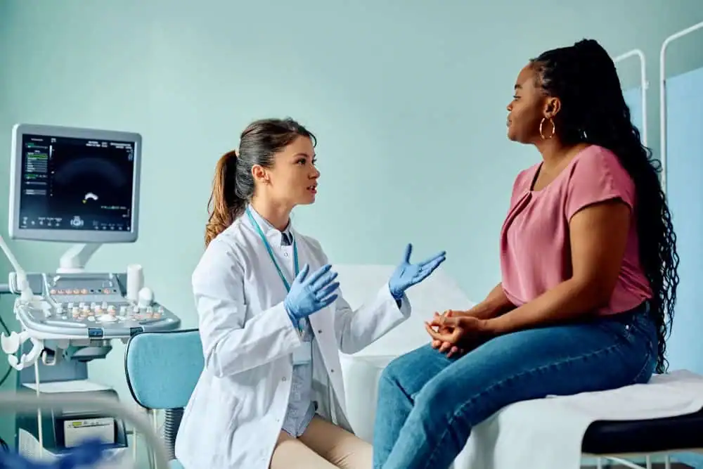Rejuvenating Intimacy: Exploring Surgical Solutions for Vaginal Laxity 1 Woman have consultation about vaginal laxity Northampton