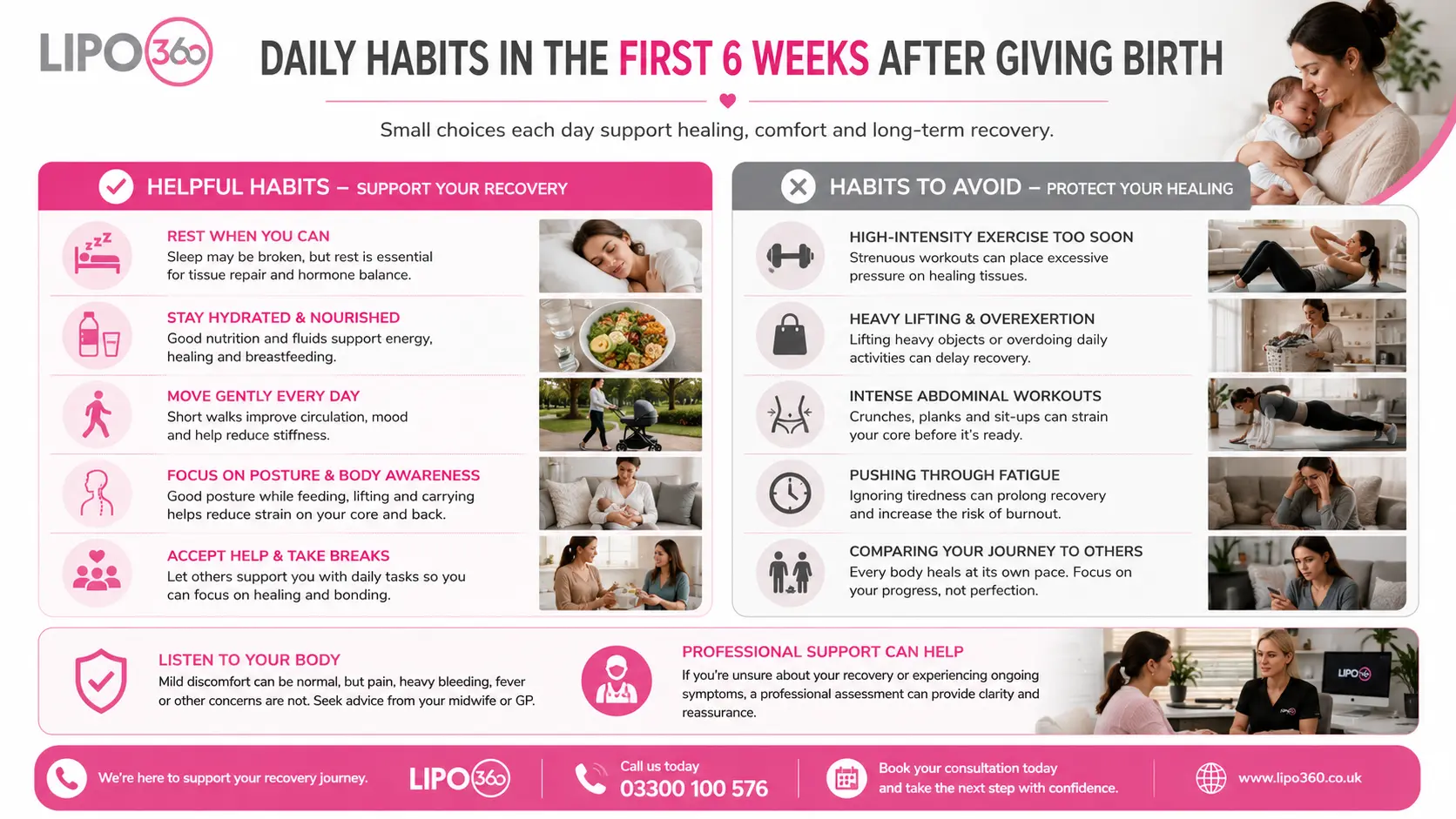 What to Do (and Avoid) in the First 6 Weeks After Giving Birth To Avoid Diastasis Recti 3 First 6 Weeks After Giving Birth To Avoid Diastasis Recti Northampton : Daily Habits in the First 6 Weeks After Giving Birth